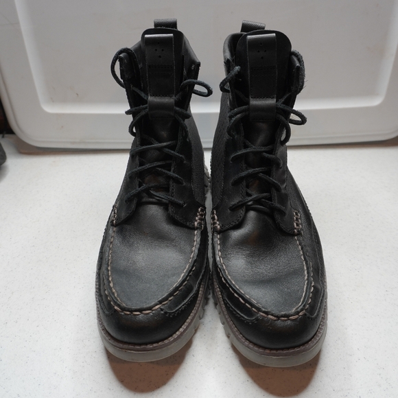 40) COLE HAAN GRAND.ØS Mountian Hardware Water Resistant Lace Dress Boots Sz. 10 - Picture 4 of 13